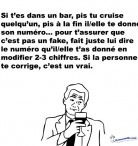Numéro dans un bar