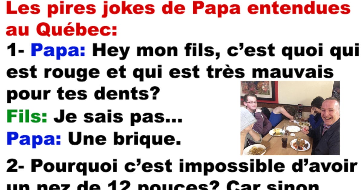 Papa papa quel est Blagues et les meilleures images drles