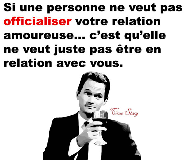 Officialiser une relation amoureuse