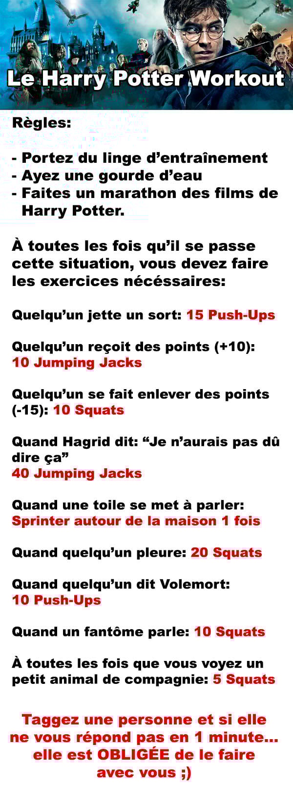Le harry potter workout