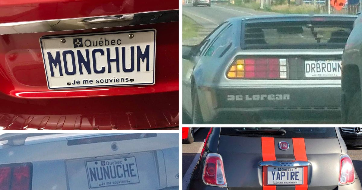 12 nouvelles plaques personnalisées créatives et originales vues au