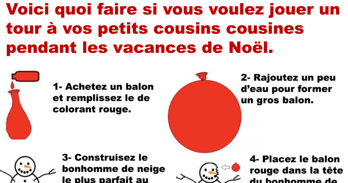 Un tour à faire à vos petits cousins cousines pendant les vacances de Noël