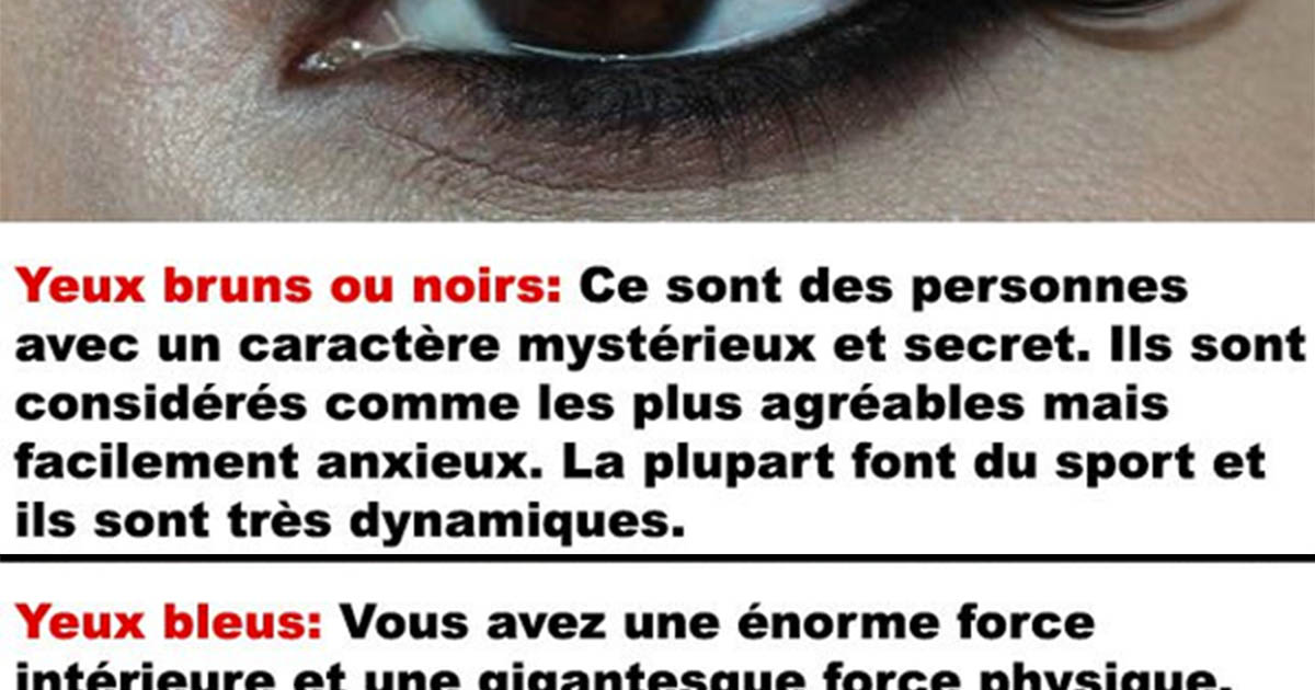 Les yeux sont le miroir de lame