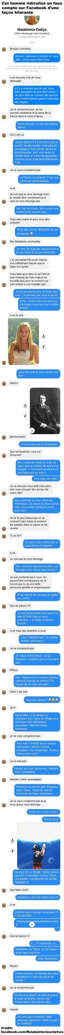 Cet homme ridiculise un faux compte sur Facebook d’une façon hilarante