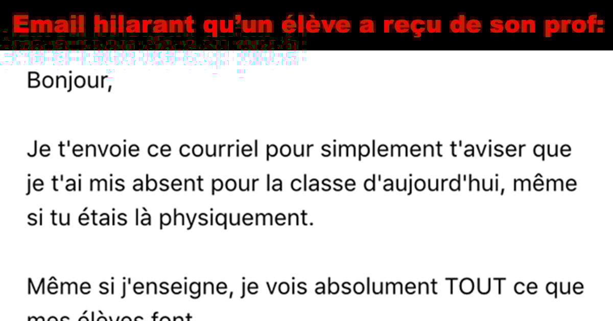 comment envoyer un mail au prof sur pronote