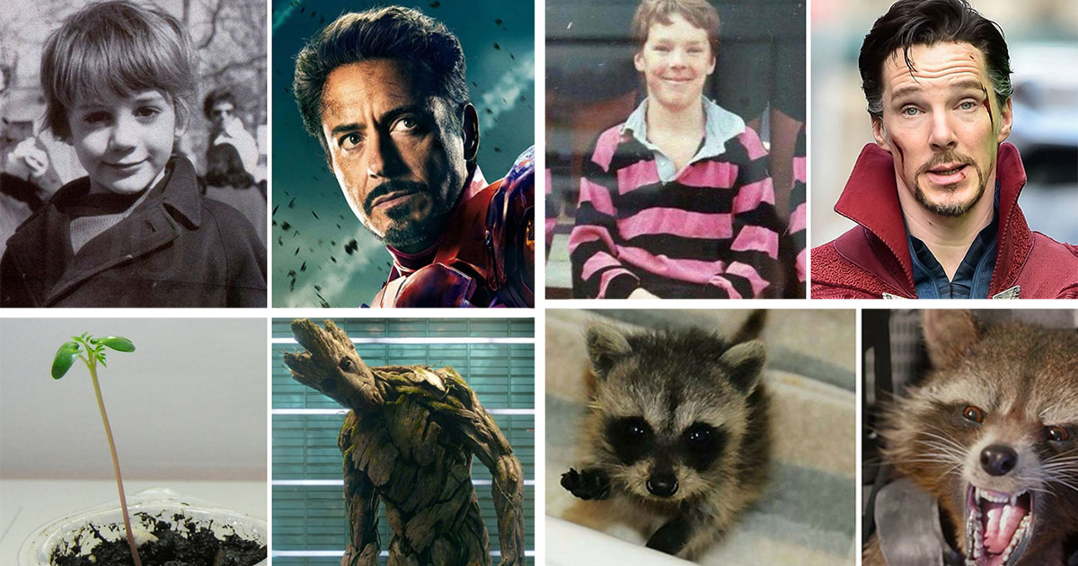 Tous les membres des Avengers lorsqu'ils étaient kid