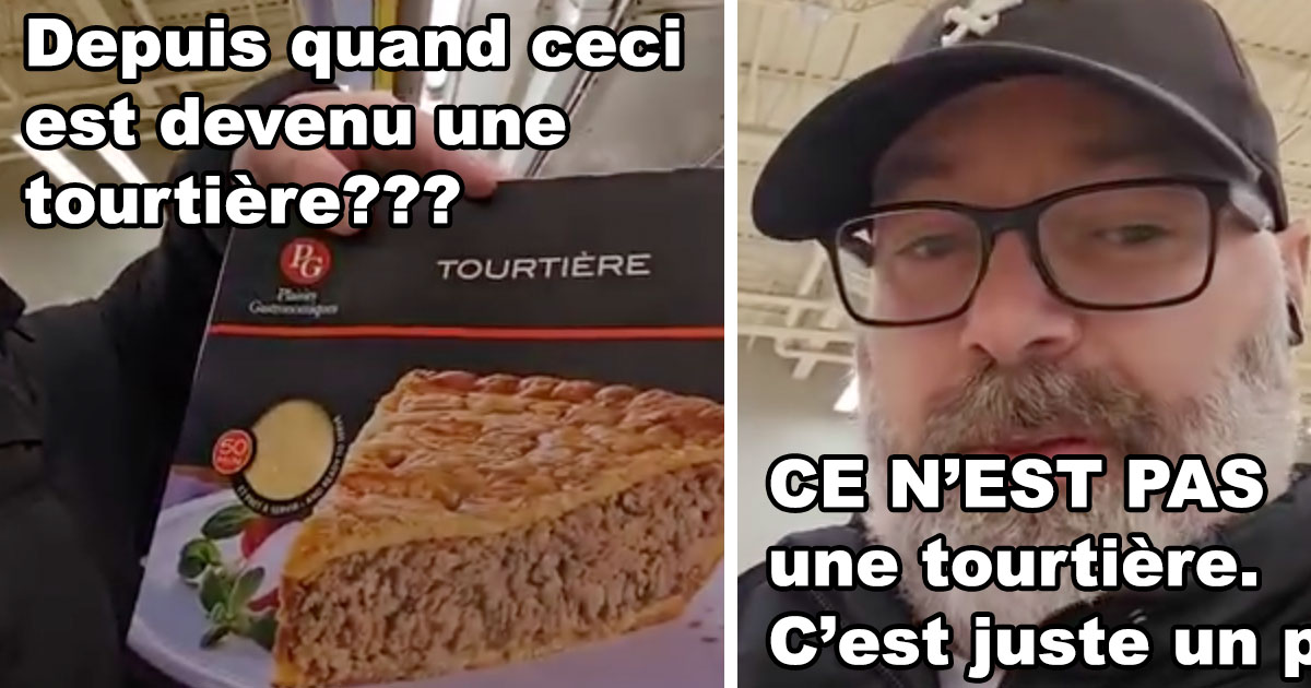 Un homme explique pourquoi la plupart des tourtières au Québec sont FAUSSES