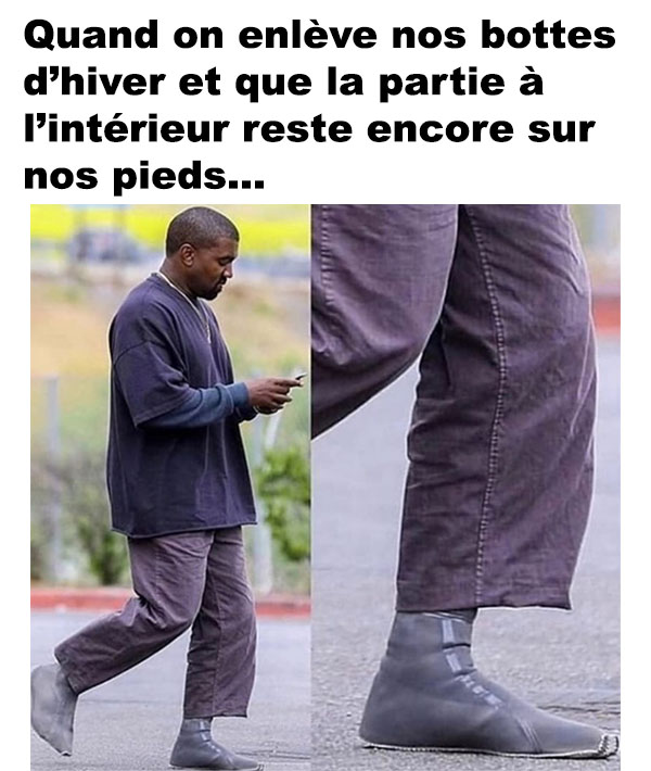 Enlever nos bottes d'hivers